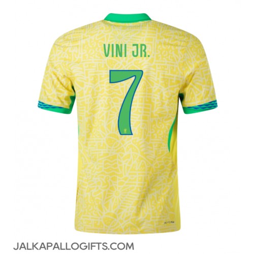 Brasilia Vinicius Junior #7 Kotipaita Copa America 2024 Lyhythihainen